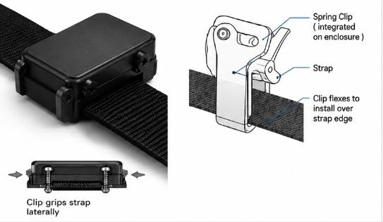 Clip-On (Pin) Strap Mount