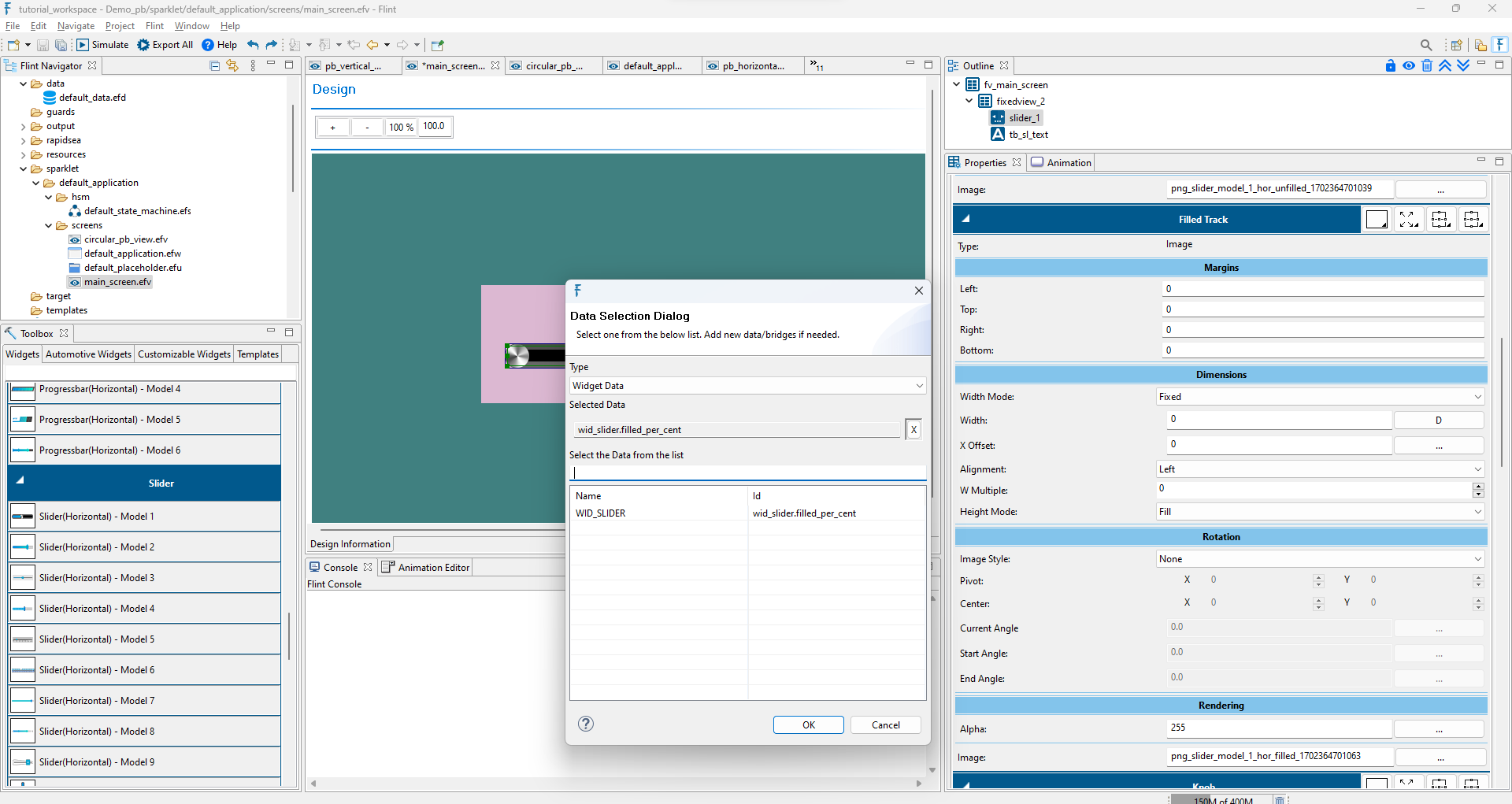 Filled Track Layer Properties :width: 100%